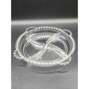 Candlewick Glassware Divided Dish 9.5"
